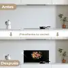 Vaas - Bloemen - Tulpen keuken achterwand spatscherm klein -voor_na_ES