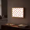 Oranje - Sinaasappel - Bloemetje Light Box met batterij (Wandlamp) middel 907 -sfeer1