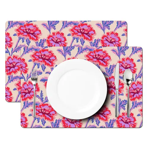 Bloemen - Patroon - Meerkleurig Placemat vinyl groot 368 -zzsfeer2_Kitchenyeah-website