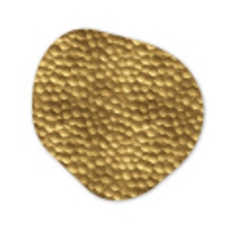 Metaal - Dynamisch - Goud Wandcirkel Organisch Forex 3mm klein 629 -3d