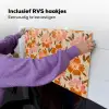 Bloemen - Motief - Retro Inductie beschemer met haakjes klein 777 -ky-ophangen-nl