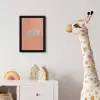 XOXO - Blauw - Perzikkleur fotolijst zwart zonder passe partout klein -usfeer4_kinderkamer