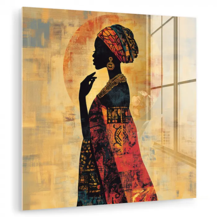 Vrouw - Silhouet - Patronen - Sierlijk plexiglas 5mm klein -zzzproduct_nieuw
