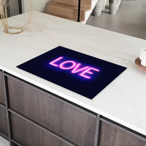 Neon - Love - Valentijn Inductie beschermer vinyl 3mm klein -sfeer8