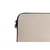 Tak - Bladeren - Minimalistisch - Beige laptophoes neopreen klein -detail