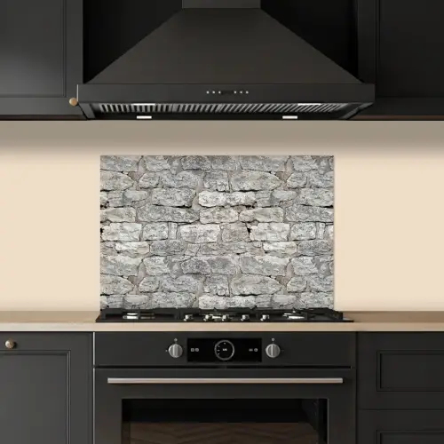 Natuurstenen - Muur - Afbrokkeling keuken achterwand spatscherm klein 900 -sfeer1