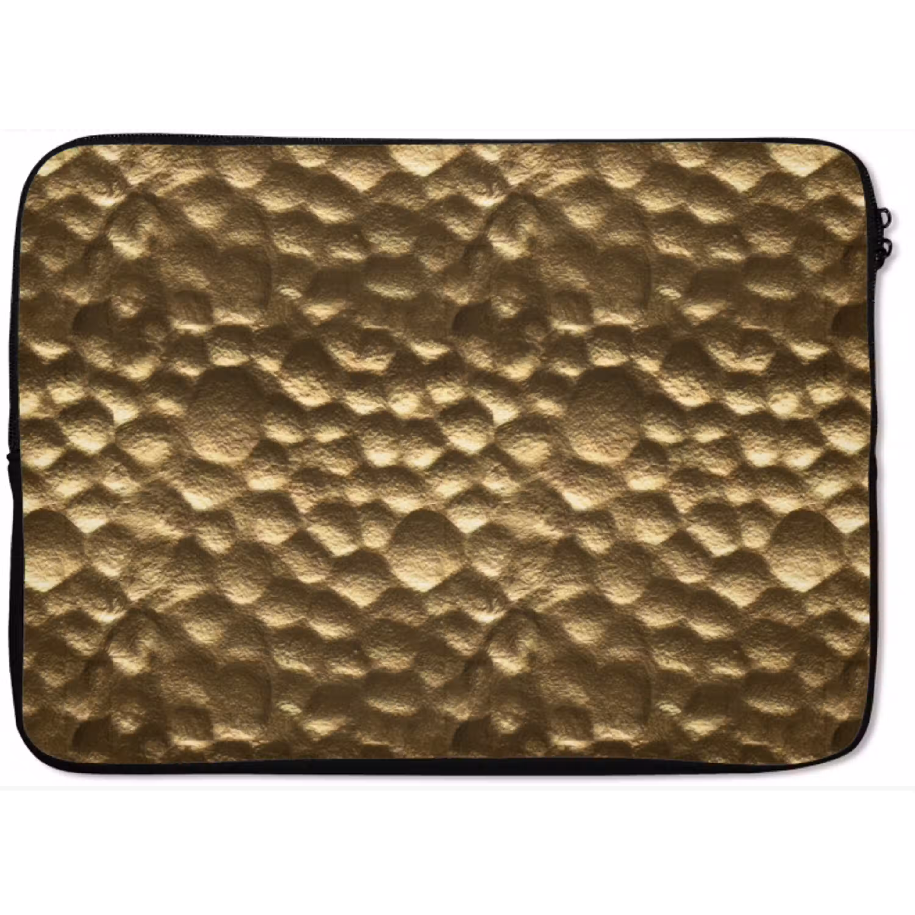 Gehamerd - Reliëf - Textuur - Bronsgoud laptophoes neopreen klein 279 -zkaufland3dotto