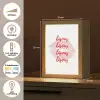 Bisous - Lip - Wit - Rood Light Box met kabel (Tafellamp) klein -USP_NL