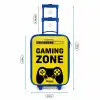 Zwart-geel met gaming zone Kinderkoffer - Blauw klein -productfoto_formaten