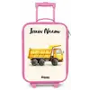 Kiepwagen - Getekend - Geel Kinderkoffer - Roze klein -zz3dotto
