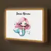 Zeemeermin - Roze Light Box met batterij (Wandlamp kind) middel -z3d_website