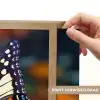 Vlinder - Dier - Kleurrijk - Bloemen - Natuur Light Box met batterij (Wandlamp) middel -USP_websiteprintNL