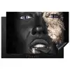 Vrouw - Bladgoud - Zwart - Huid - Luxe Inductie beschermer vinyl 3mm klein -3d
