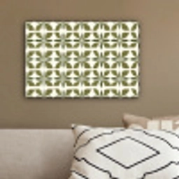 Botanisch - Retro - Groen canvas 2cm klein 34 -sfeer3