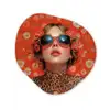 Vrouw - Kleurrijk - Dierenprint - Bloemen Wandcirkel Organisch Plexiglas middel -3d