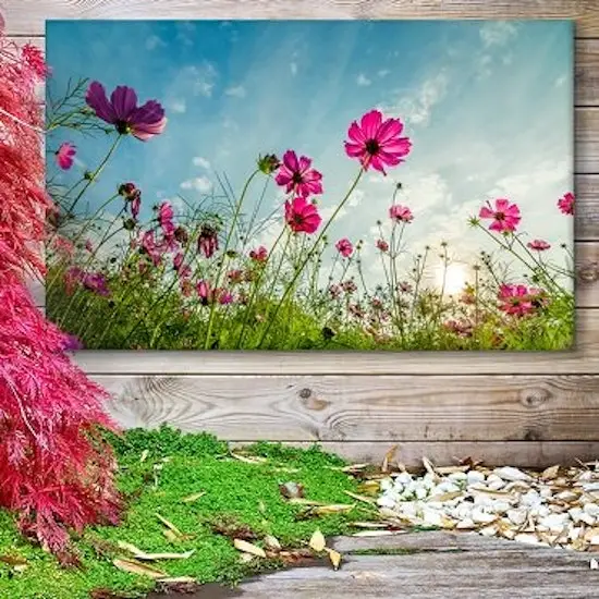 Tuinposter met bloemen