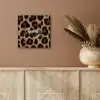 Luipaardprint - Bruin - Courage - Sierlijk aluminium wit klein -sfeer4