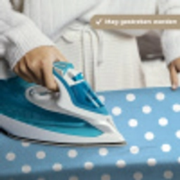 Polka - Dots - Blauw Wandkleed katoen klein 269 -sfeer9
