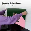 Donkergroen - Tekst - Schaduw - Grafisch Inductie beschemer met haakjes klein -ky-ophangen-de