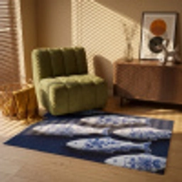Vissen - Delfts - Blauw - Keramiek Vloerkleed Rechthoek klein -atmosphere_sfeer1_global