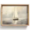 Zeilschip - Zee - Bewolkt Dienblad Rechthoek middel -z3d_shopping