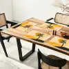 Illustratie - Palmboom - Zon - Heuvels Placemat vinyl groot -zzsfeer4_Kitchenyeah-website