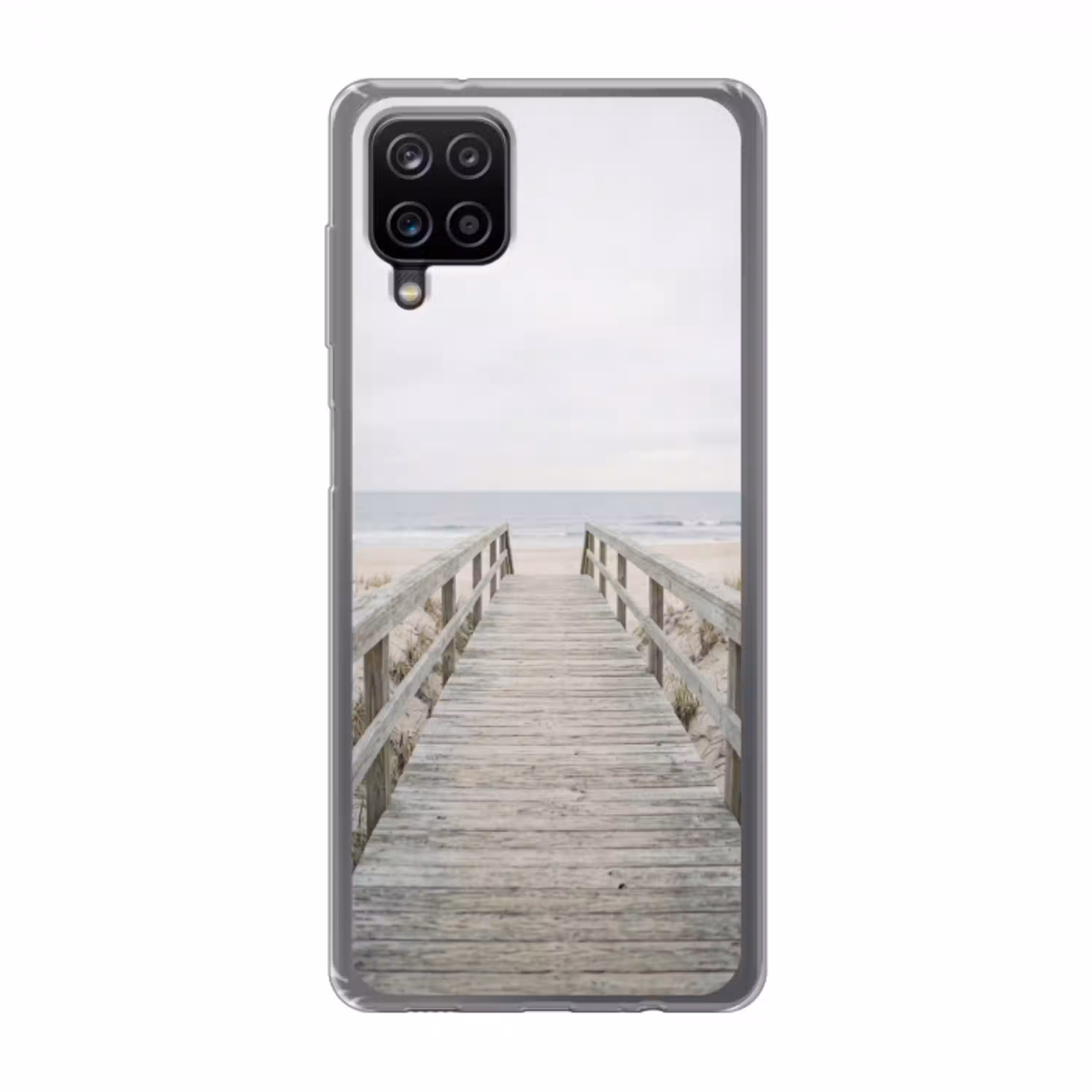 Duinen - Vlonder - Oceaan Telefoonhoesje Samsung Galaxy A12 klein -3d