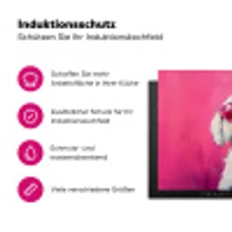 Pink - Hond - Bubbel Inductie beschermer vinyl 3mm klein -zzzzzzz-lf-ups