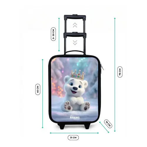 IJsbeer - Kroon - Winter Kinderkoffer - Zwart klein -productfoto_formaten