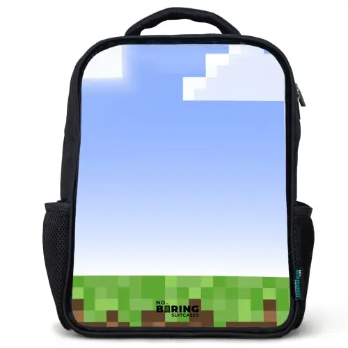 Pixel wereld Rugzak - Zwart middel -3d