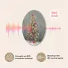 Kerstboom - Cadeaus - Rood - Goud Akoestische PET Vilt - Rond klein -USP_NL