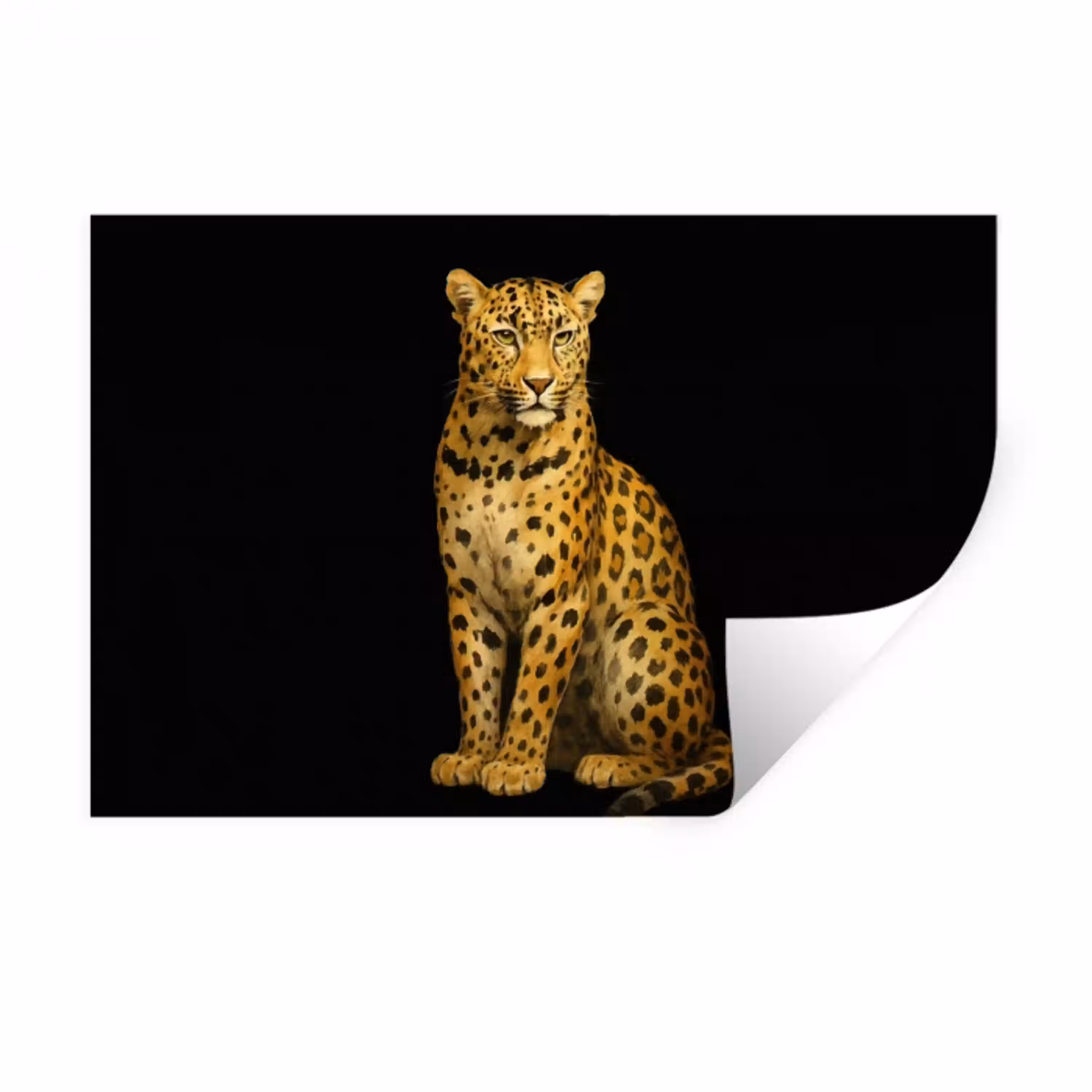Panter - Realistisch - Bruin Muursticker klein -3d