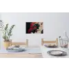 Zwarte draak - Rookwolken - Rood Muursticker klein -eettafel