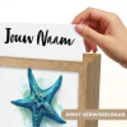 Zeester - Blauw - Spetters Light Box met kabel (Kinderlampje) klein -USP_websiteprintNL