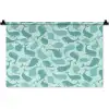 Zee - Dieren - Blauwe vinvis Wandkleed katoen klein 269 -zz3d