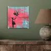 Graffiti - Meisje - Ballon - Banksy - Street art plexiglas 5mm klein -sfeer3