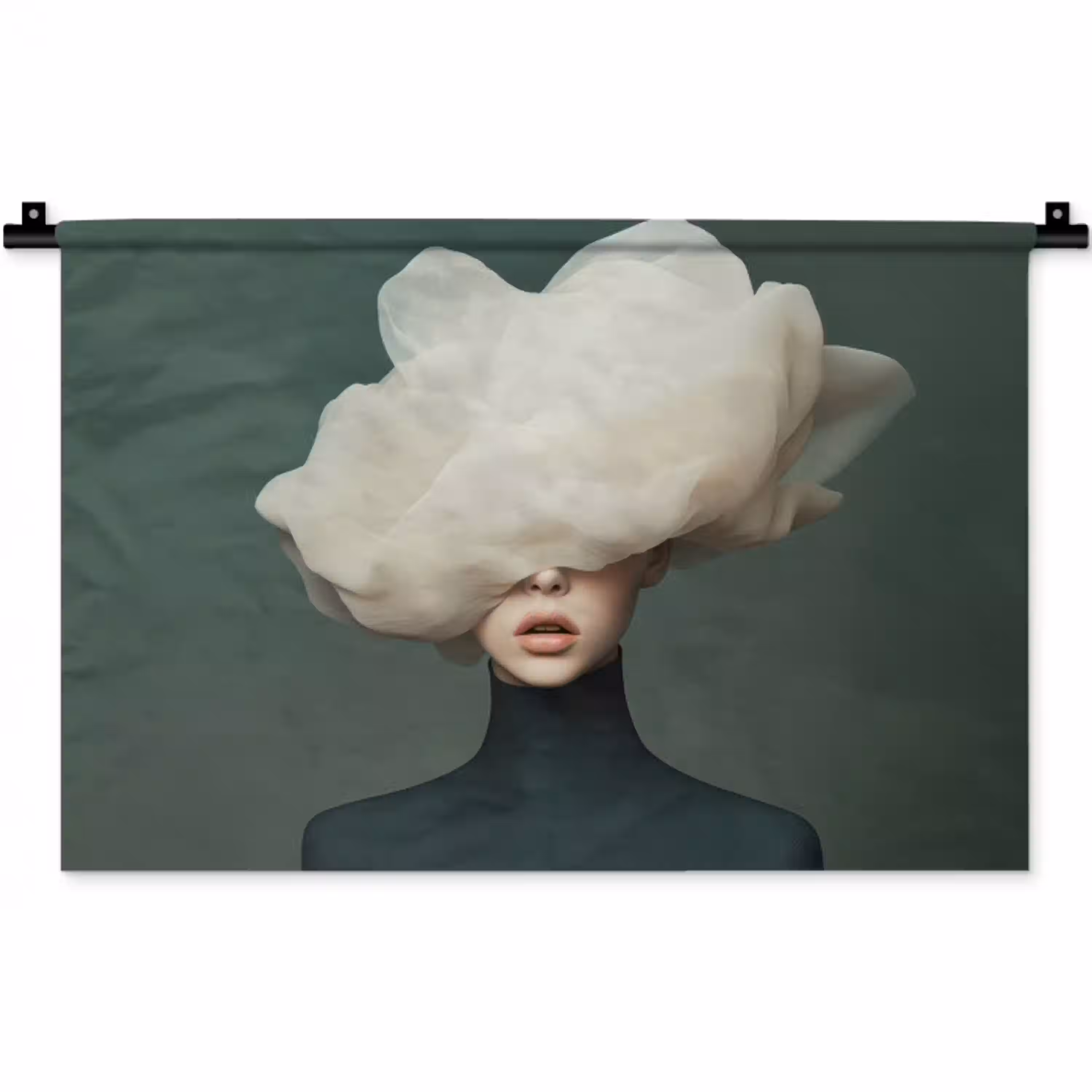 Hoed - Vrouw - Beige Wandkleed katoen klein -zz3d