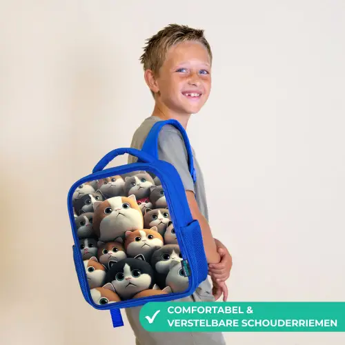 Lapjes Katjes Kinderrugzak - Blauw middel -sfeer3_NL
