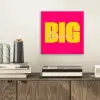 Dream big - Roze - Geel - Minimalistisch aluminium wit klein -sfeer1