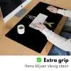 Goud - Vis - Haak - Zwart Muismat XXL klein -sfeer3