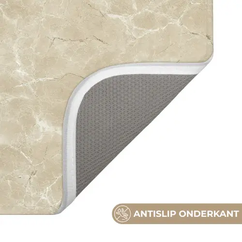 Lichtbeige - Marmer - Diffusie adering Badmat klein 997 -USP_AntislipNL