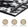 Springen - Paard - Zwart - Wit aluminium wit klein -closeup_FR