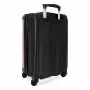 Summer memories - Schelpenkunst op roze NBS - Handbagage koffer - Kinderen Unisex middel -achterkant
