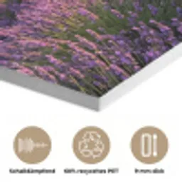 Landschap - Lavendelveld - Paars PET vilt klein -closeup_DE
