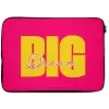 Dream big - Roze - Geel - Minimalistisch laptophoes neopreen klein -zkaufland3dotto
