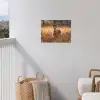 Hert - Graanveld - Bruin tuinposter los doek klein -sfeer8