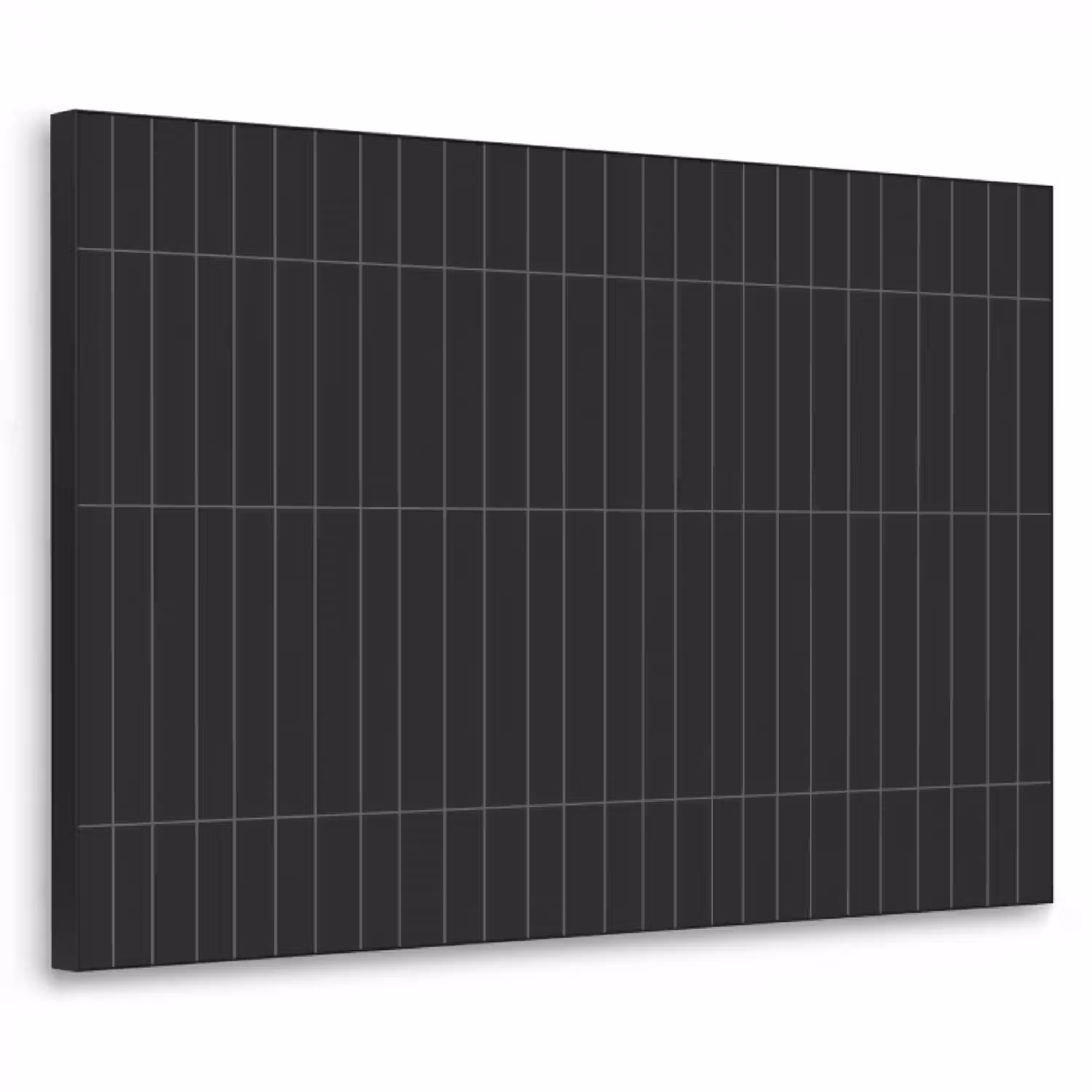 Verticaal - Wandtegel - Mat - Zwart Textielframe zwart klein 947 -3d