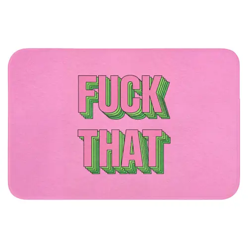 Tekst - Bold - Roze WCmat klein -3d