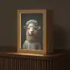 Schaap - Wol - Kok Light Box met kabel (Tafellamp) klein -z3d_website
