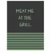 Quote - Groen - Grill - Zomer poster papier klein -3d